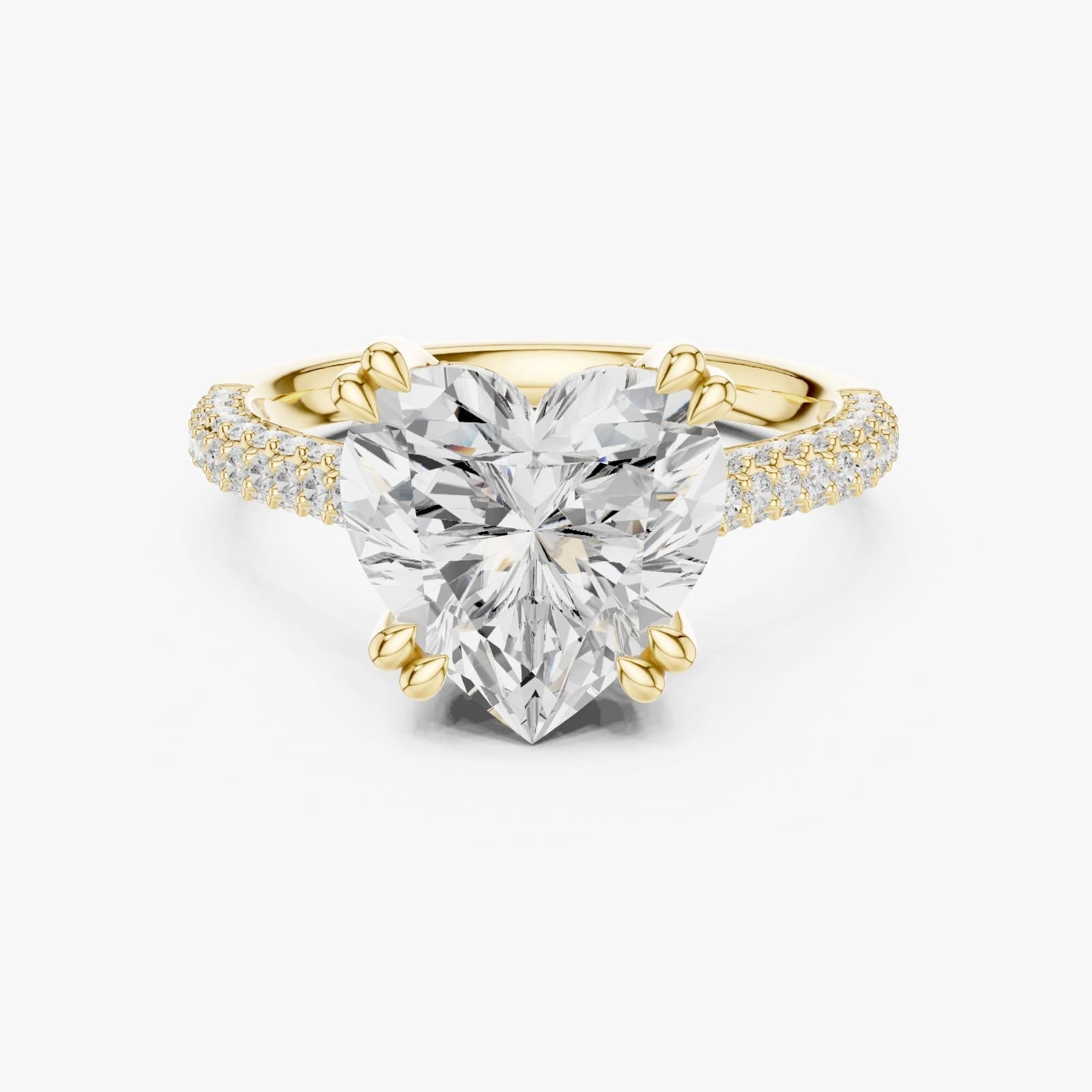 Moissanite gold ring