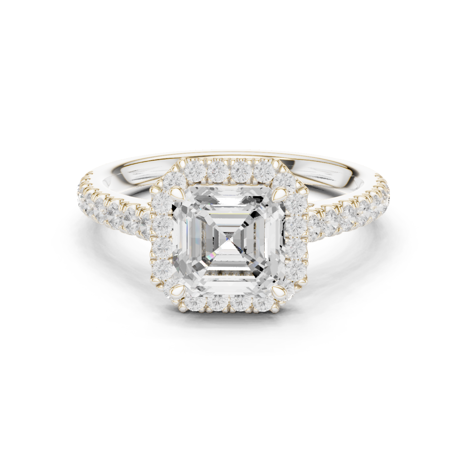Asscher Cut Solitaire Ring