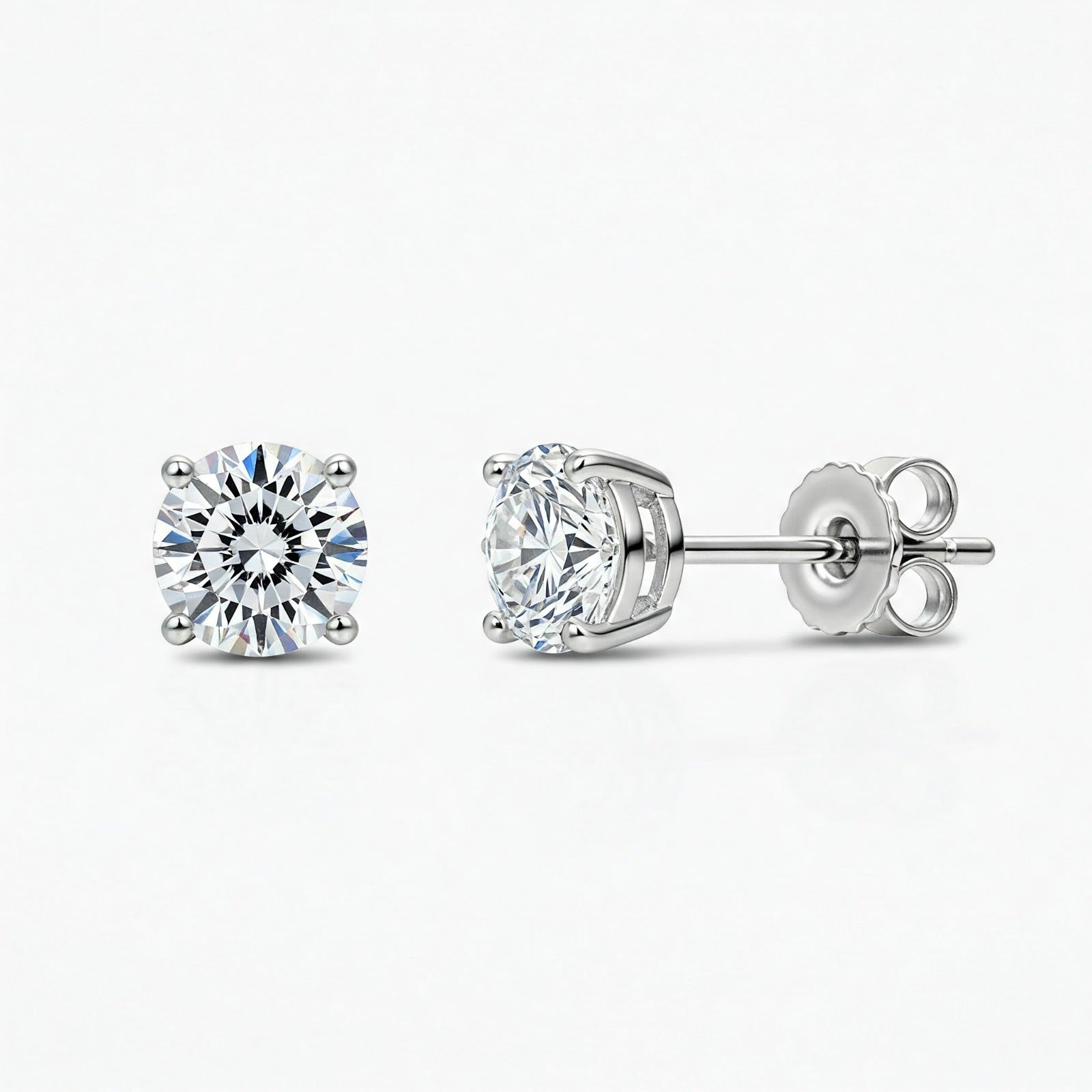 Brilliant 7mm Moissanite Studs