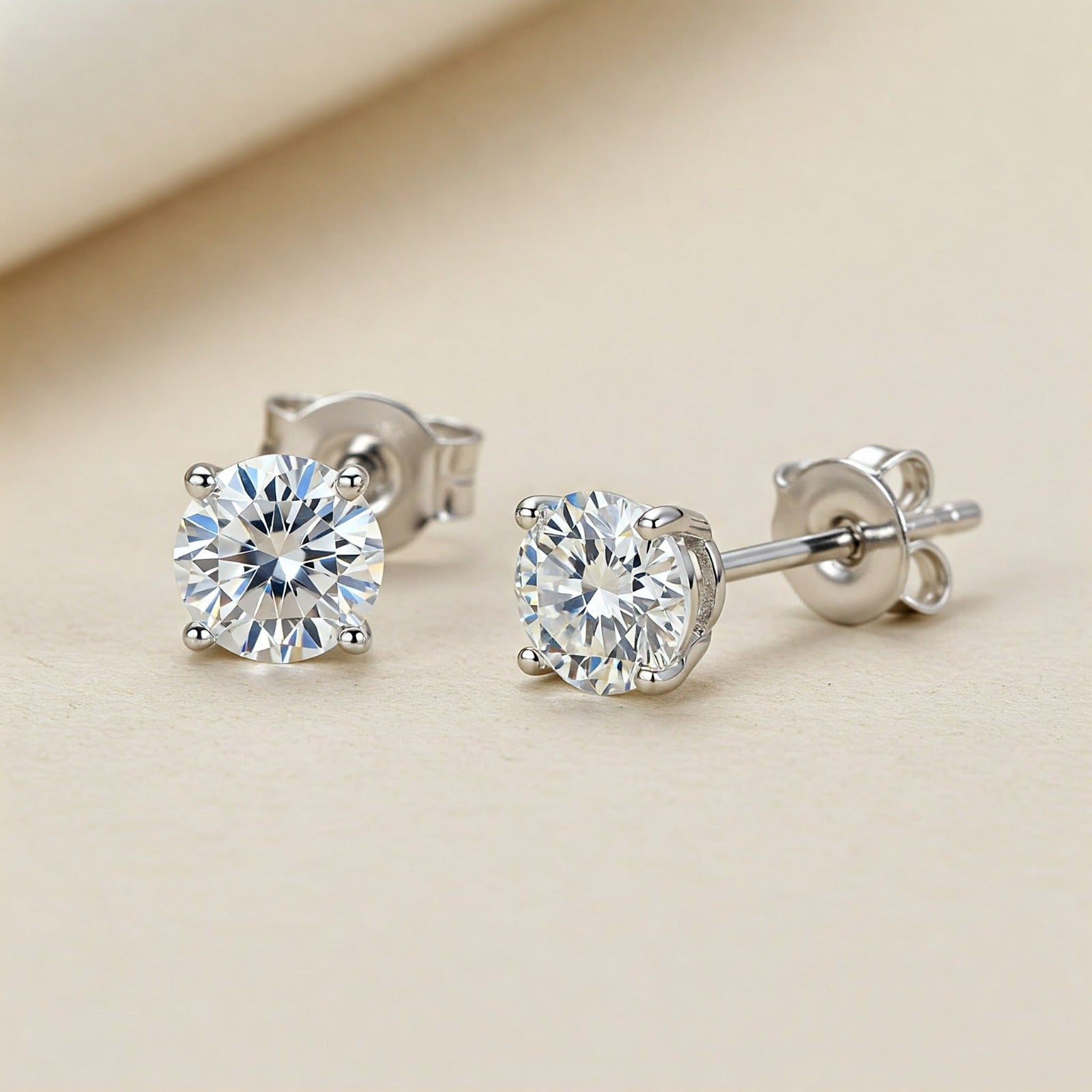 Brilliant 7mm Moissanite Studs