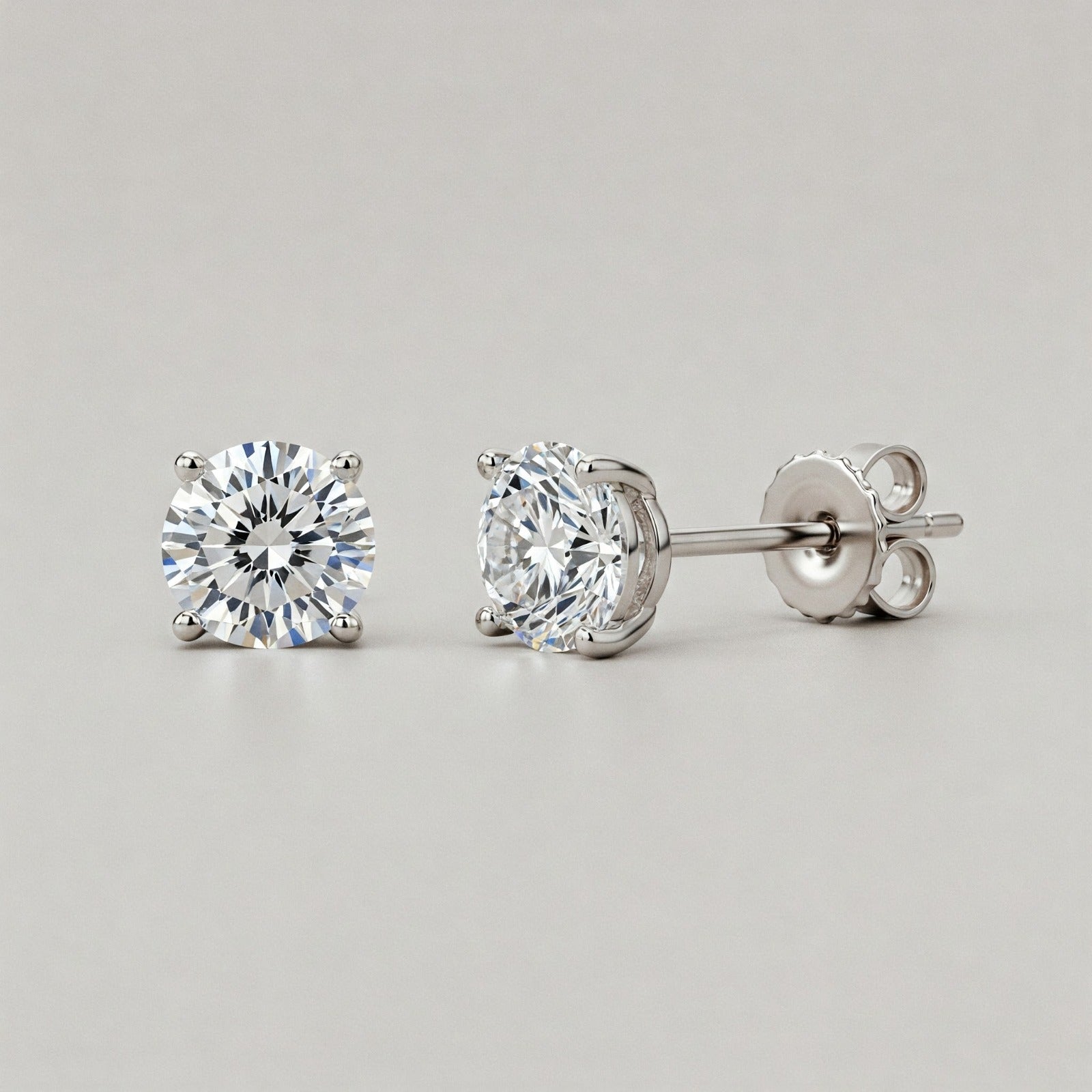 Brilliant 7mm Moissanite Studs