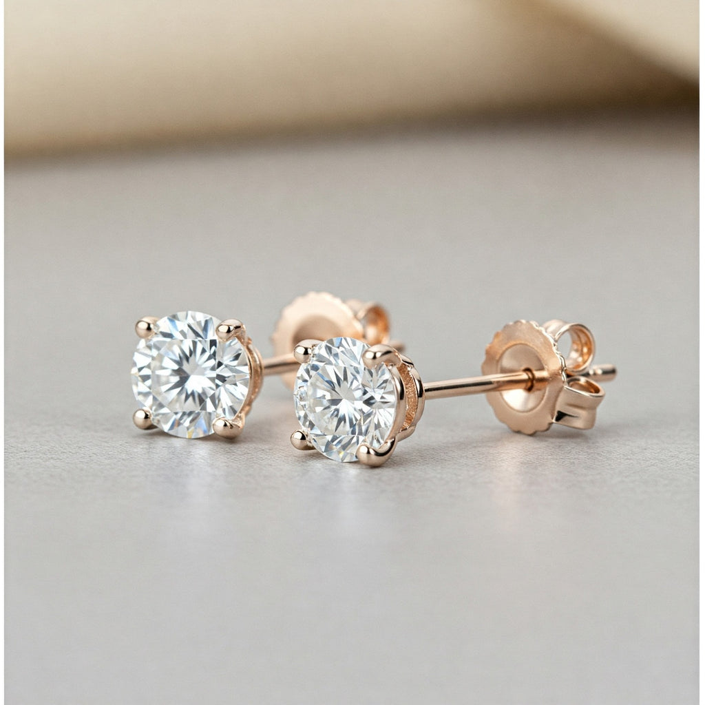 Brilliant 7mm Moissanite Studs