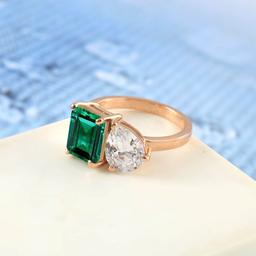 Luxureen Lab Grown Emerald Ring