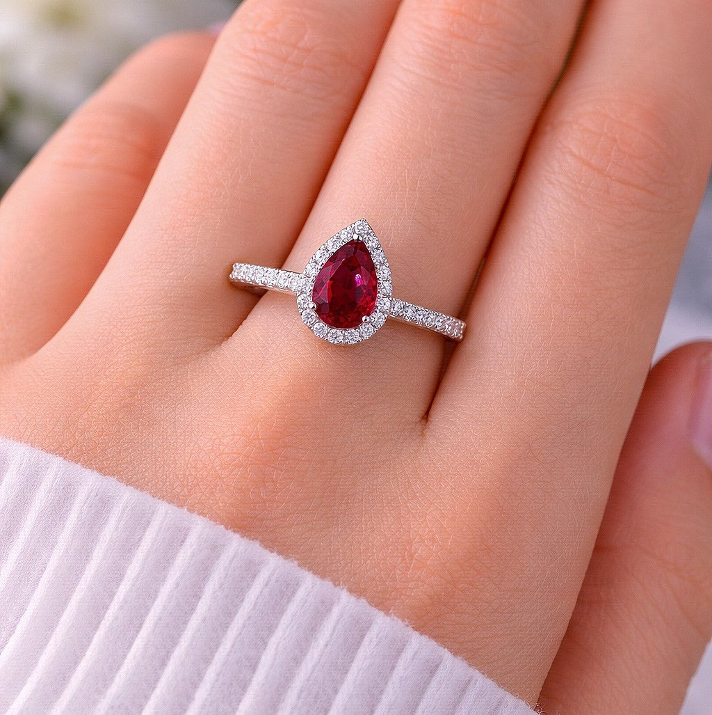 Luxureen Lab Grown Ruby Ring