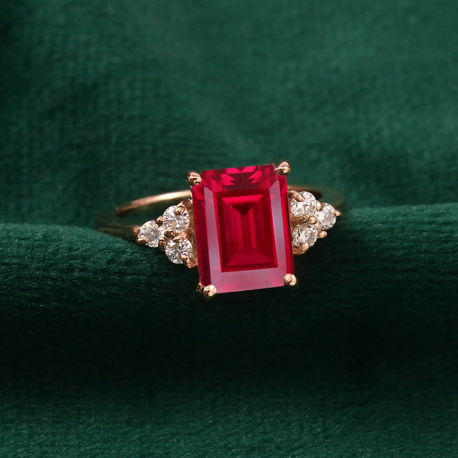 Luxureen Lab Grown Ruby Ring