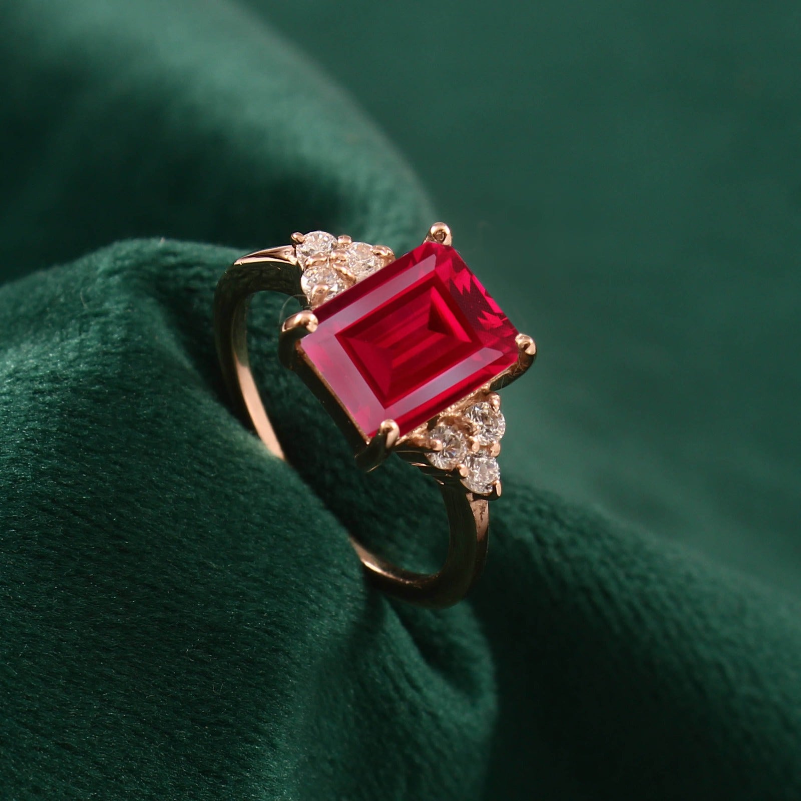 Luxureen Lab Grown Ruby Ring