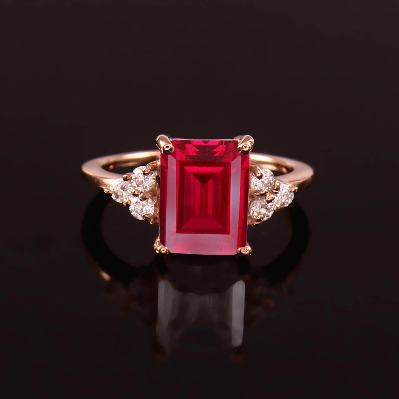 Luxureen Lab Grown Ruby Ring