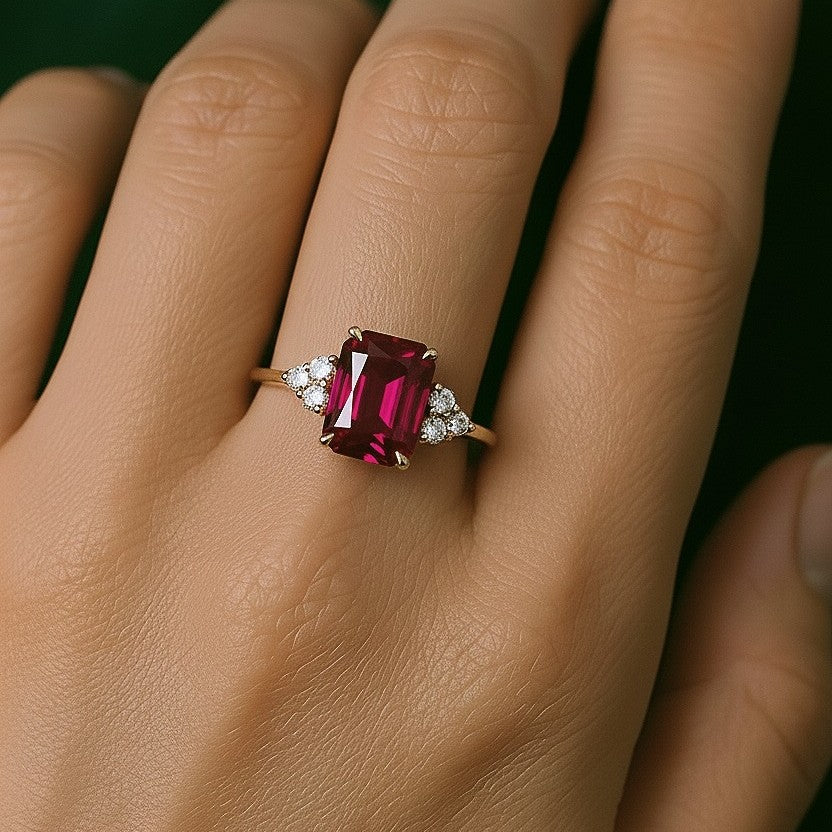 Luxureen Lab Grown Ruby Ring