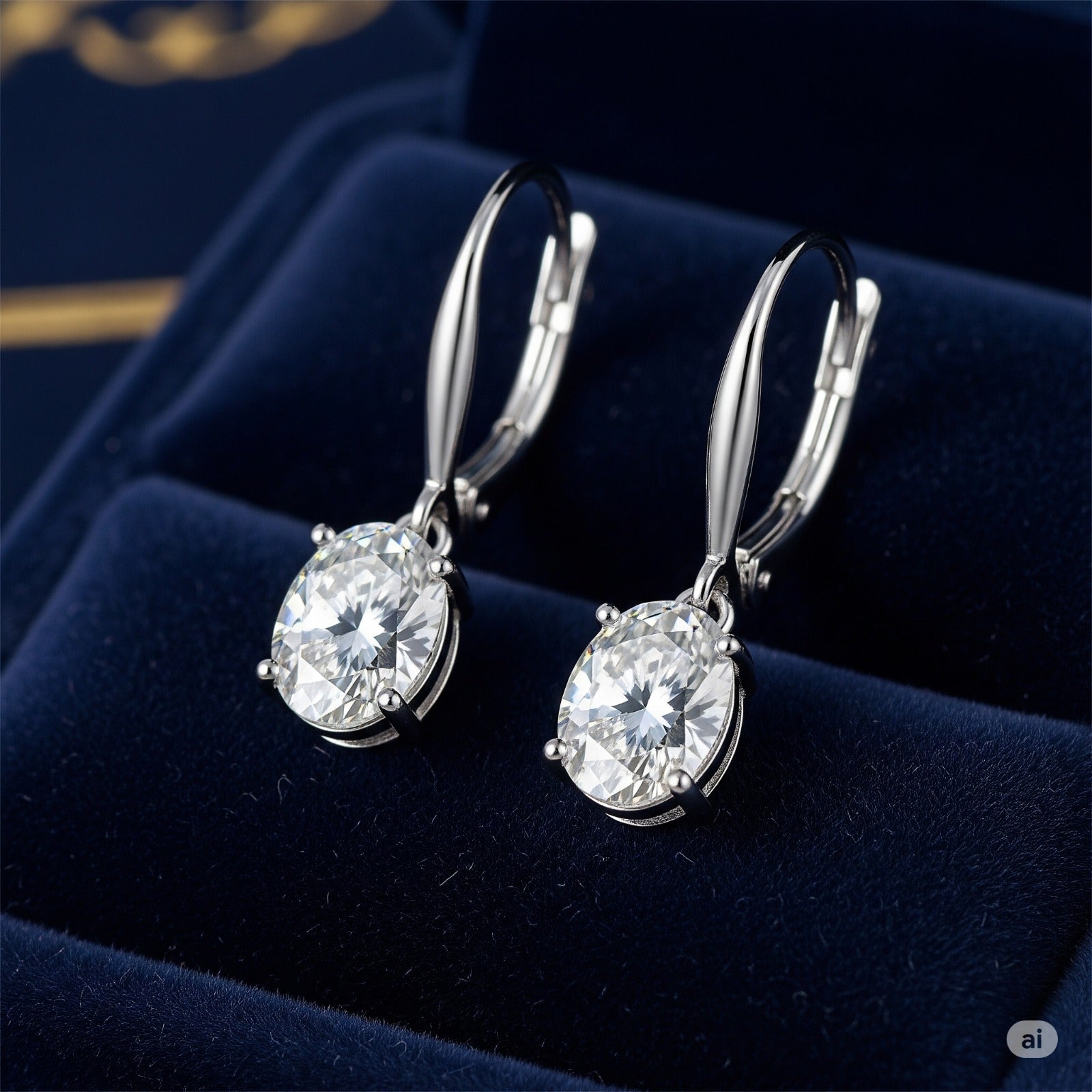 Luxureen Zircon Dangle Earrings