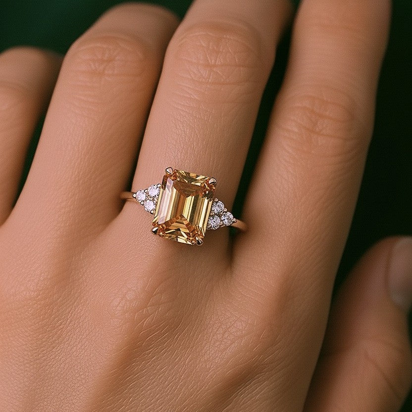 Luxureen Natural Citrine Ring