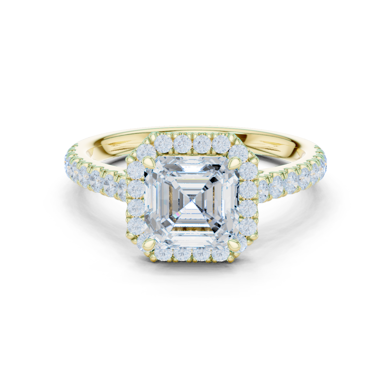 Asscher Cut Solitaire Ring