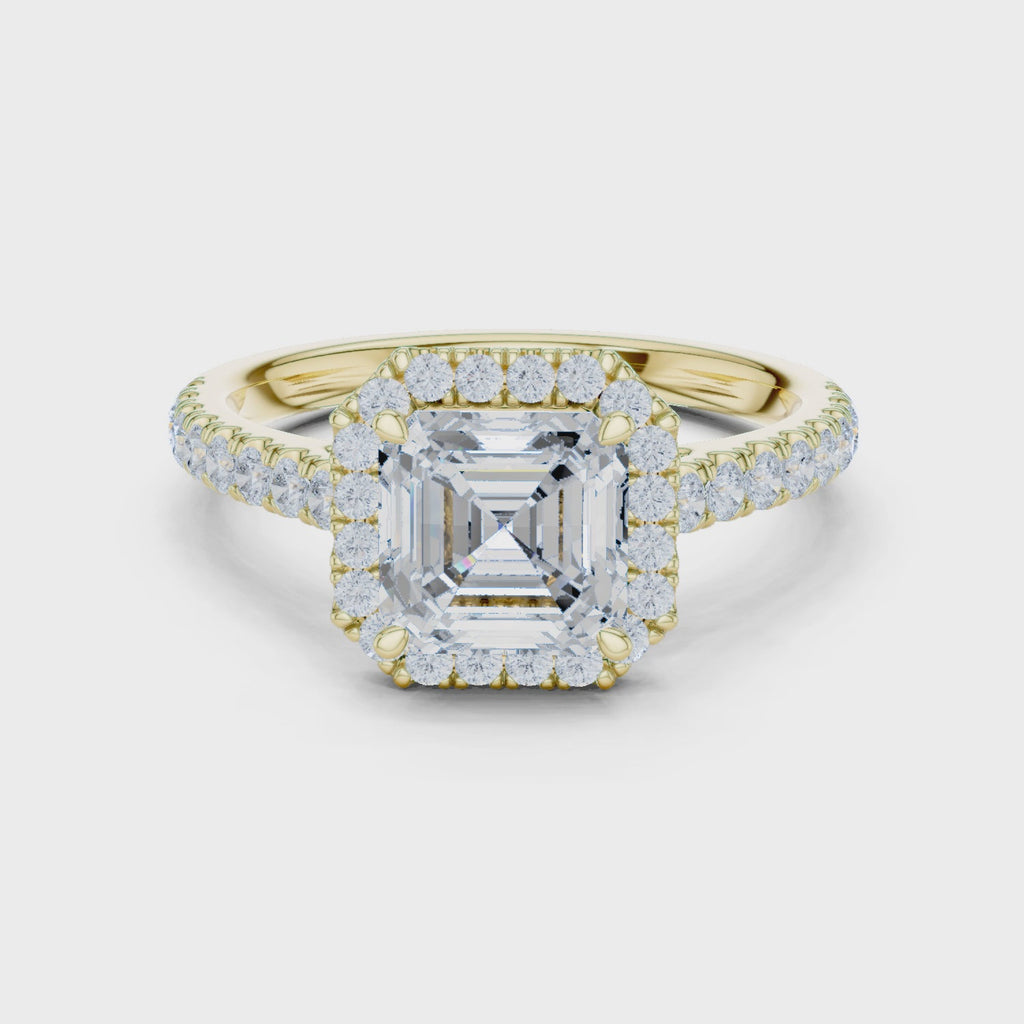 Asscher Cut Solitaire Ring